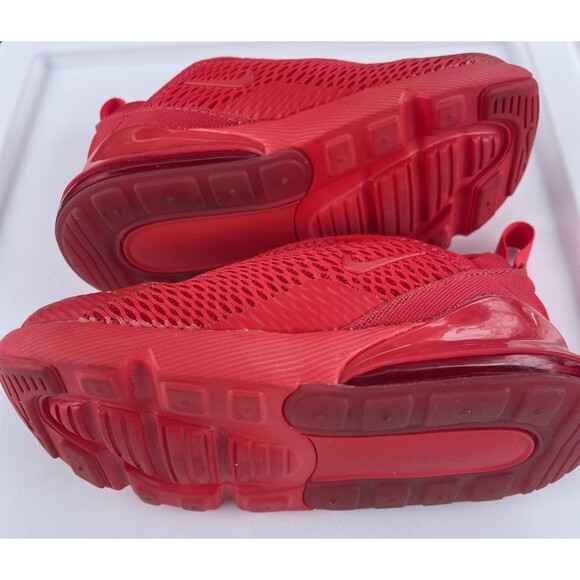 NEW Nike Air Max 270 Boys Size 8c Mismatch Red Running Shoes DM8876-600 - Picture 9 of 9